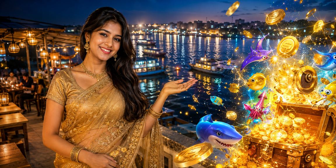 ময়মনসিংহে শাড়ি পরিহিত নারী মোবাইলে ফিশিং গেম উপভোগ করছেন